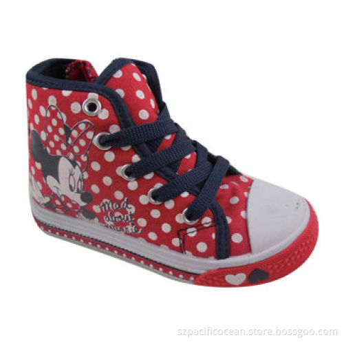 Children's Casual Shoes, Canvas Upper/Rubber Outsole, Cute Pattern, Perfect Match with JeansNew